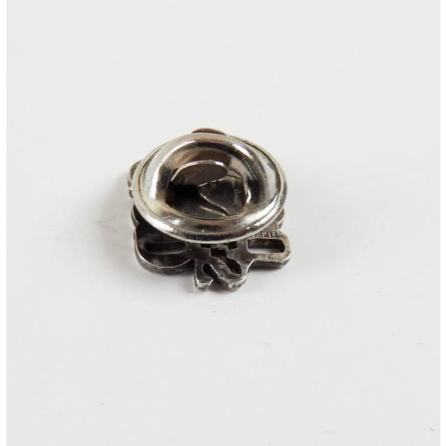 Tiffany and Co. Late 20th Century Tiffany Sterling Silver God Loves You Lapel Tie Pin For Sale - Image 4 of 4