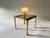 Hollywood Regency Vintage Hollywood Regency Brass & Smoked Glass Side Table by Renato Zevi, 1970s For Sale - Image 3 of 7