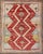 Tribal Antique Turkish Oushak Rug With Bold Red, Soft Blue, and Golden Accents For Sale - Image 3 of 8