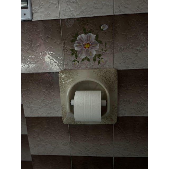 1970s Vintage Italian Ceramic Built-in Bathroom Set from Gamma Fiorano, Italy, 1970, Set of 3 For Sale - Image 5 of 18