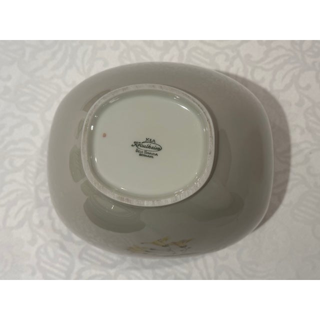 Vintage Mid-Century K&a Krautheim Selb Bavaria Floral Porcelain Ovoid Vase For Sale - Image 11 of 12