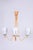 Maker: Dřevotvar Humpolec This stylish and highly elegant four-arm chandelier, originating from the 1960s from...