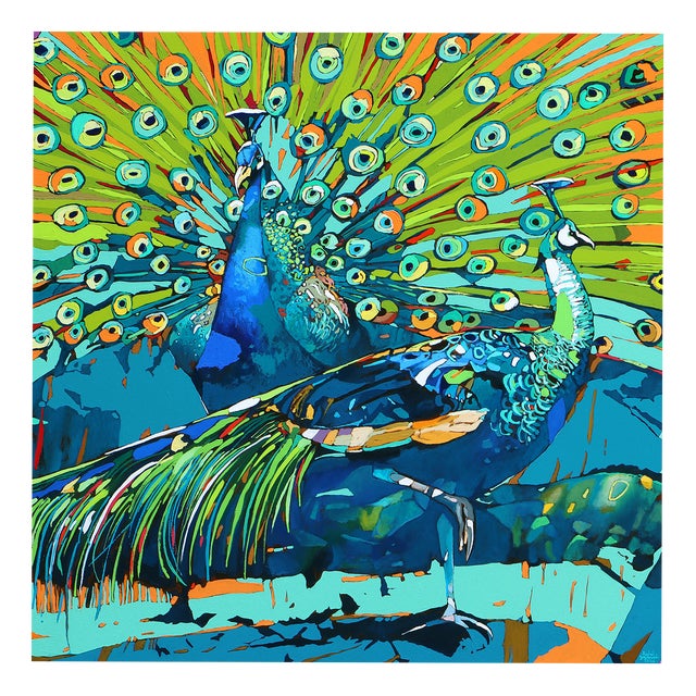 Rafał Gadowski, Peacocks 37, 2026, Oil on Canvas For Sale