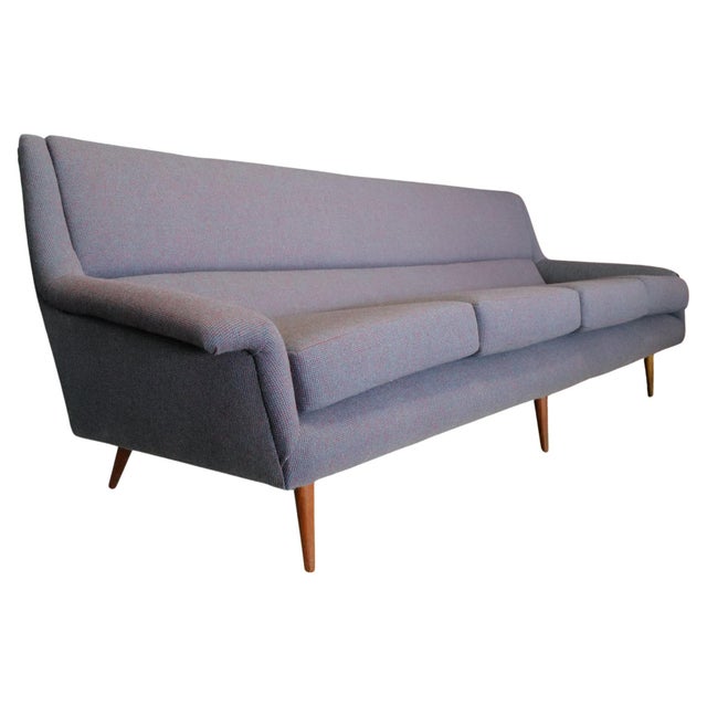 Mid 20th Century 1950 Sofa Attributed to Milo Baughman in Alexander Girard Fabric For Sale - Image 5 of 12