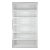 Simple White Raffia/Linen Wrapped Six-Layer Etagere Bookcase For Sale