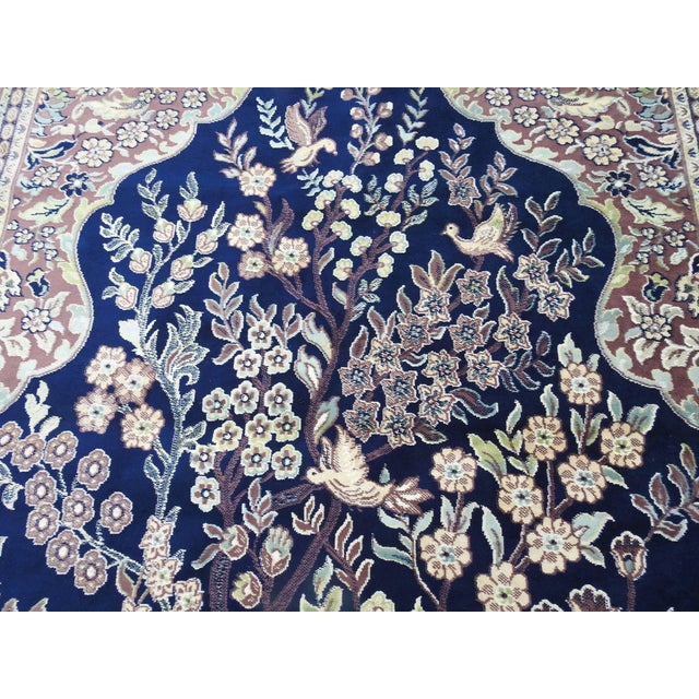 1940s Mid-20th Century Silk Tapestry Rug For Sale - Image 5 of 11