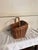 Early 20th Century Vintage Wicker French Market Basket With Bicycle Mount & Carrying Handle For Sale - Image 5 of 12
