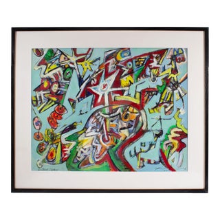 2010 “Abstruse Thinking” Abstract Mixed Media Painting by James L. Bruch For Sale