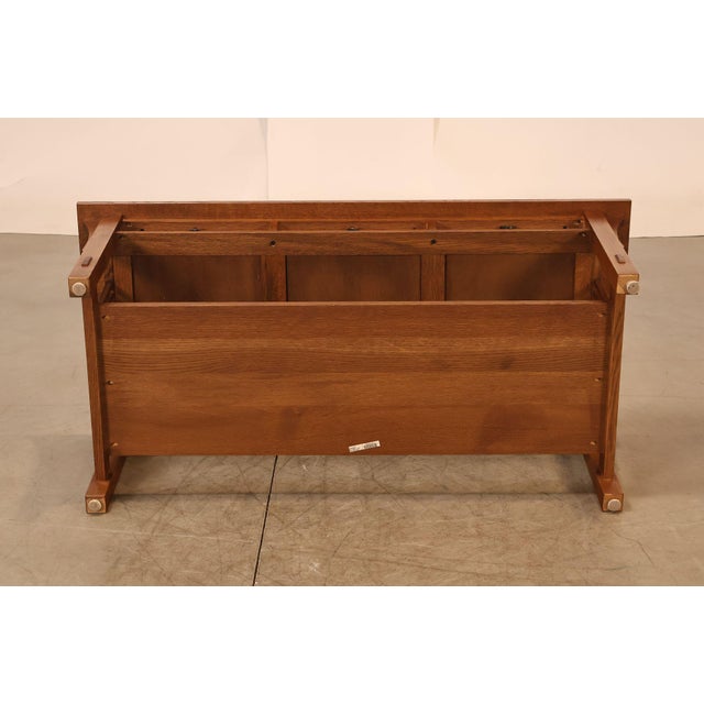 Stickley Mission Collection Oak Coffee Table With Drawers For Sale - Image 17 of 18