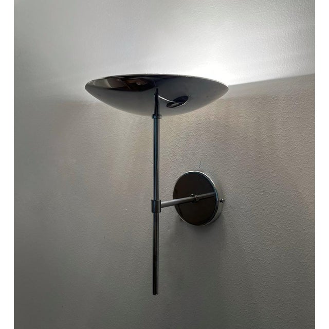 Silver Postmodern Wall Sconces by Leonardo Marelli for Estiluz, 1980s, Set of 2 For Sale - Image 8 of 18