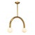Regina Andrew Happy Steel Pendant, Small, Natural Brass For Sale - Image 4 of 9