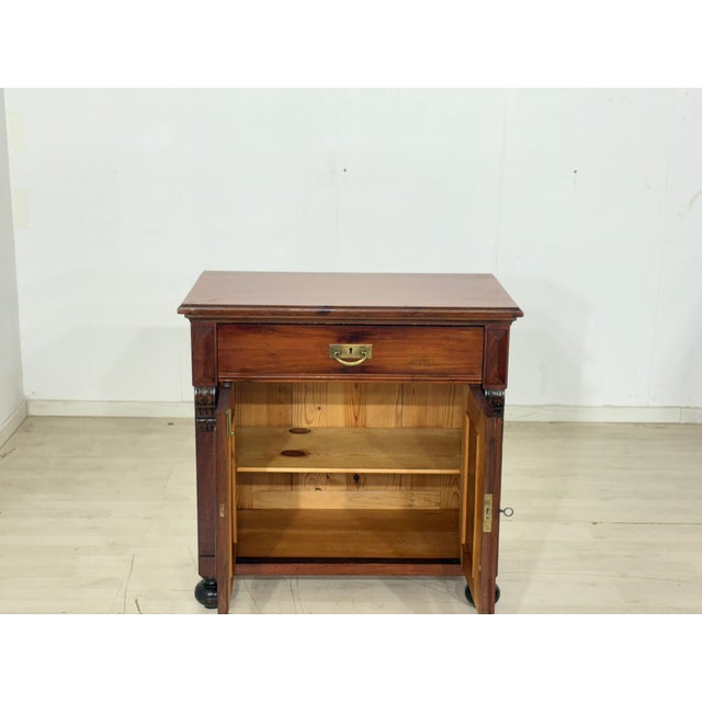 For sale is a magnificent vertiko from the Gründerzeit period (circa 1900). This piece of furniture impresses with its...
