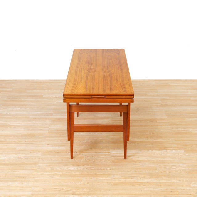 Wood 1960s Danish Modern Elevation Coffee / Dining Table by Trioh of Denmark For Sale - Image 7 of 15