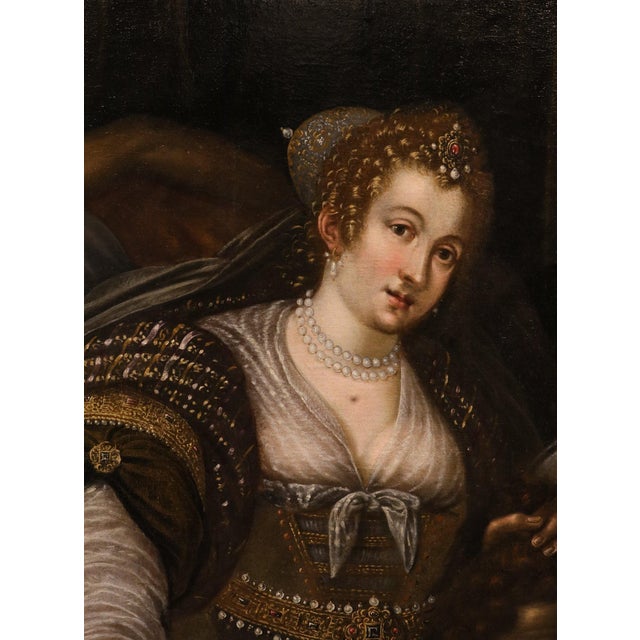 Circle of Galizia Fede, Judith Victorious, 1630, Oil on Canvas For Sale - Image 10 of 15