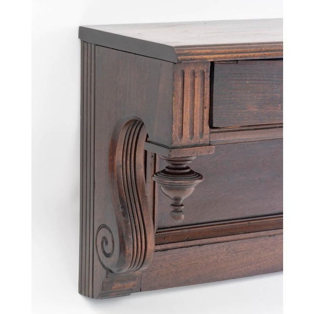 American American Empire Style Mahogany Wall Console For Sale - Image 3 of 10