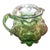 Vintage Kanawha Glass Green Bulbous Miniature Pitcher For Sale
