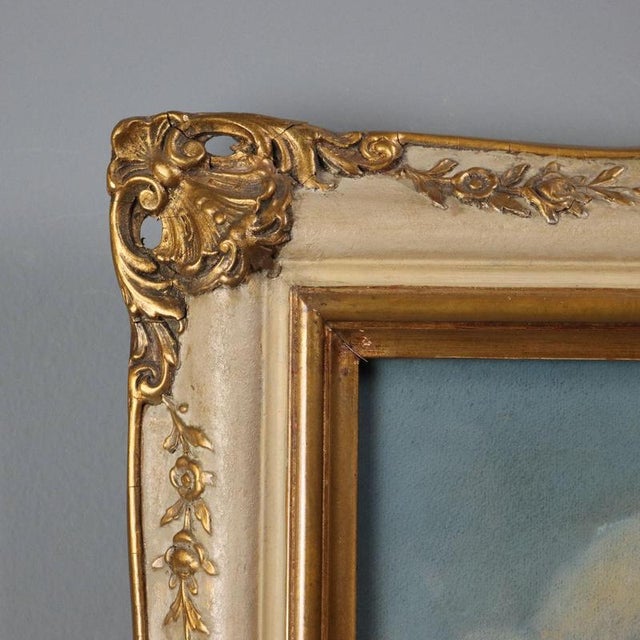 Paper Piero Galanti, Portrait, 20th Century, Crayon on Cardboard, Framed For Sale - Image 7 of 10