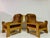 1960s Set of Brutalist Armchairs in Oak, 1960s For Sale - Image 5 of 18