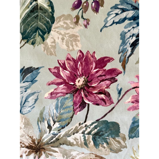 2020s Dahlia and Rosehip Velvets Fabric by Sanderson 1 7/8 Yards For Sale - Image 5 of 6