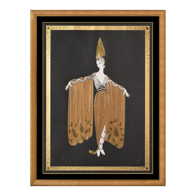 1980s Gown Orientale, Erté For Sale