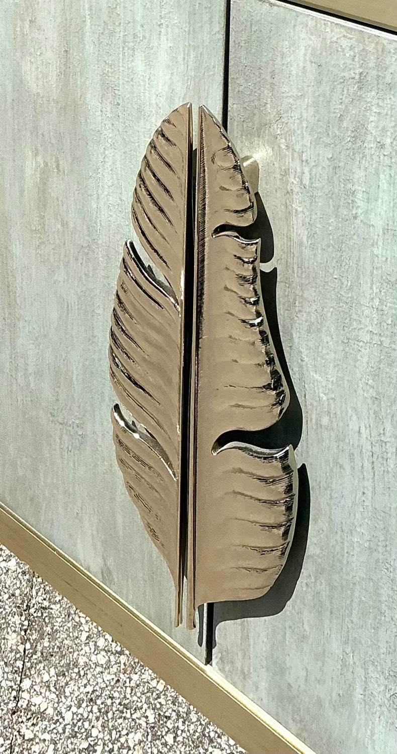 Vintage Caracole Leaf Credenza - Back view