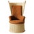 Contemporary Set of Hotte Rattan and Leather Armchair and Pouf by Philippe Starck for Cassina For Sale - Image 3 of 17