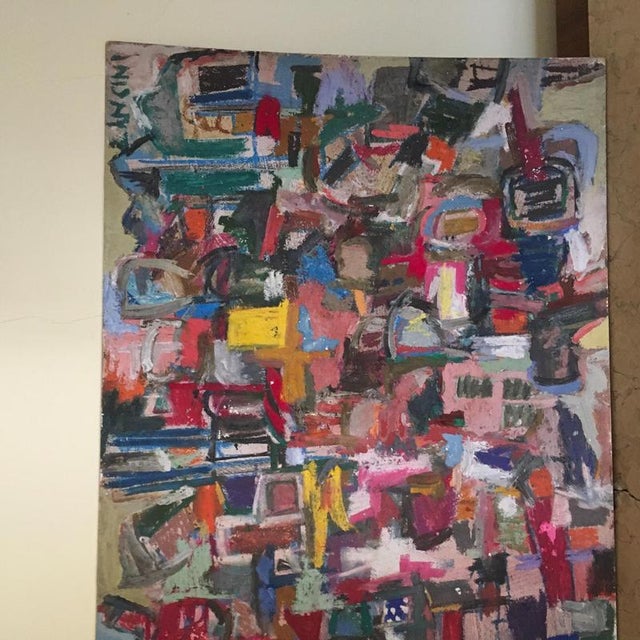 Ermete Lancini, Abstract Composition, 1960, Painting For Sale - Image 14 of 18