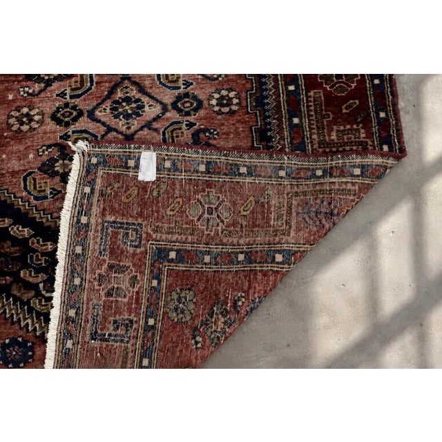 Vintage Hand-Woven Oriental Rug in Wool, 1960s For Sale - Image 9 of 18