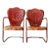 Mid Century Metal Bouncer Patio Lounge Chairs - A Pair For Sale