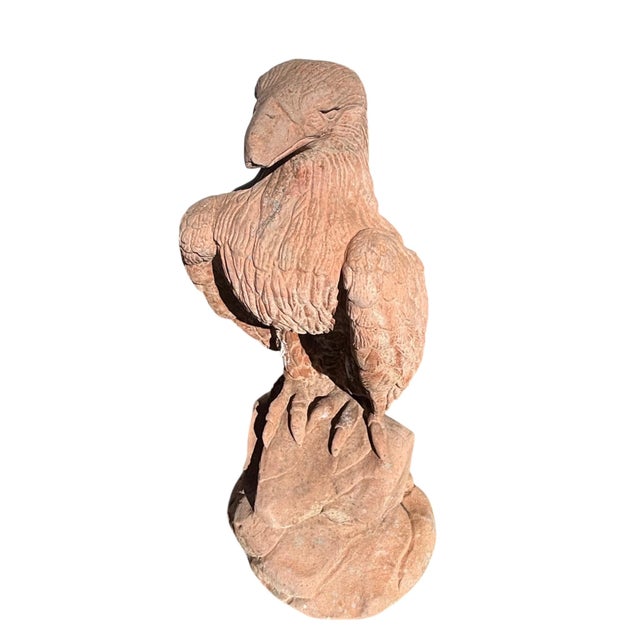 Tall Terracotta Eagle Garden Statue For Sale - Image 10 of 11