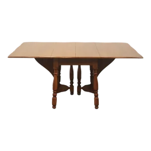 Abernathy Furniture Solid Hard Rock Maple Colonial Style 69" Butterfly Drop Leaf Dining Table