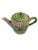 Vintage teapot decorative as asparagus adorn with greens pinks and whites. This is great for decoration or even serving!...