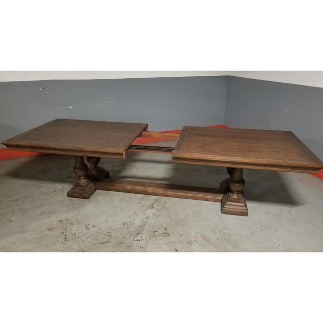 Rustic Restoration Hardware St. James Rectangular Extension Dining