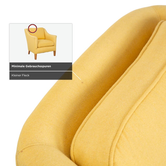 Fabric Armchair in Yellow from Bielefelder Werkstätten For Sale - Image 9 of 18