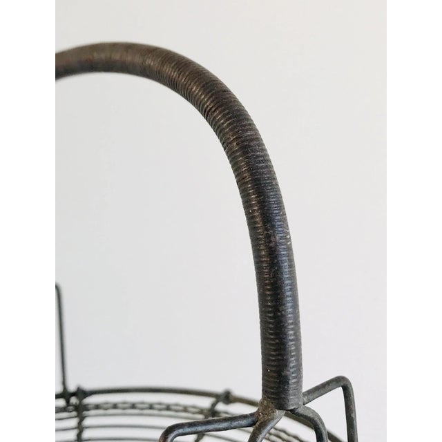 1920’s French Wire Egg Basket For Sale - Image 9 of 13