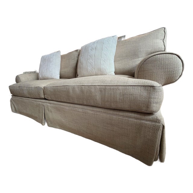 Custom English Country Style Tailored Sofa By Mitchell Gold + Bob Williams Platinum Collection This is not a sofa that...