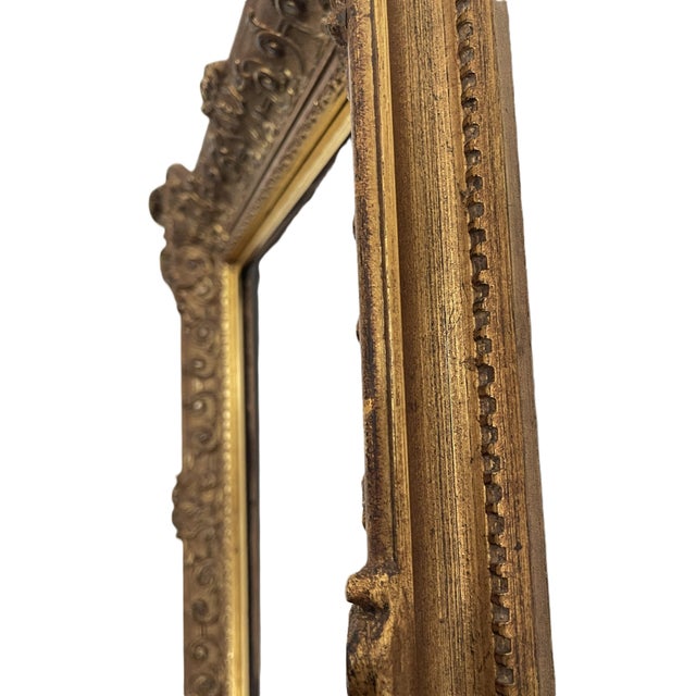 Large Louis XIV Style Carved Gilt Frame, 1930s For Sale - Image 10 of 11