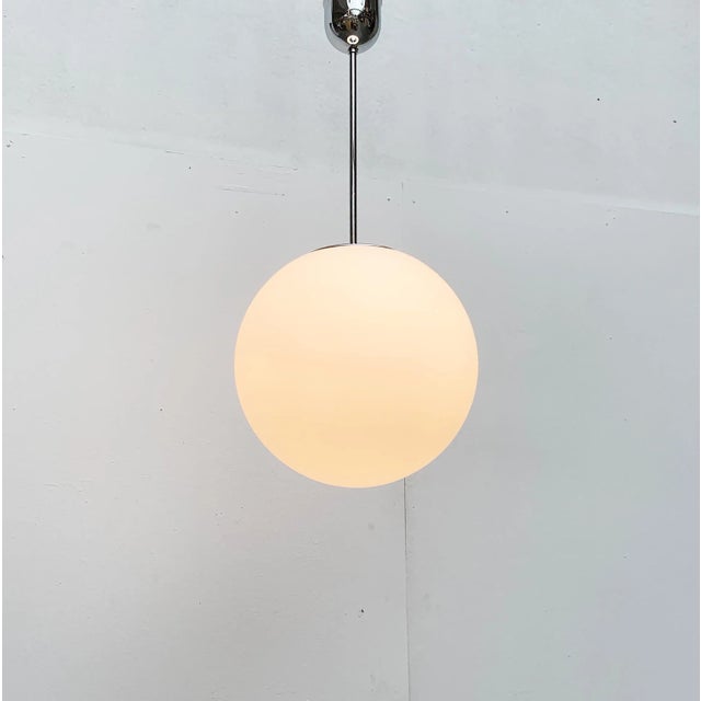 Vintage German Space Age Glass Ball Pendant Lamp from Limburg For Sale - Image 14 of 18