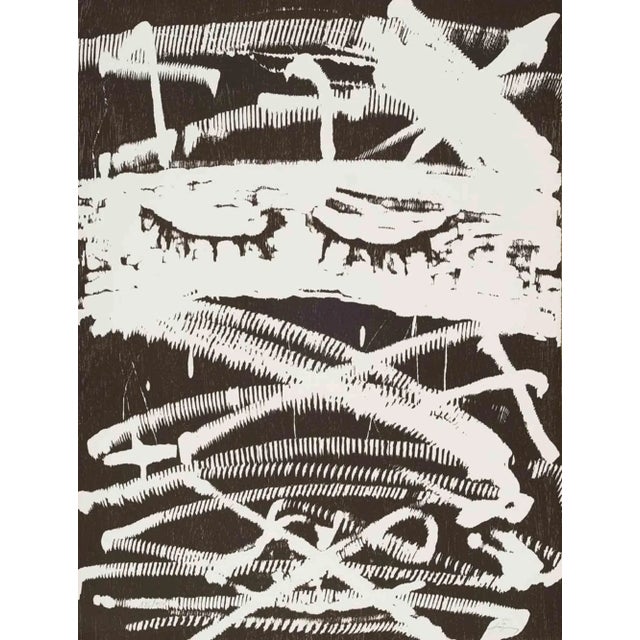 Antoni Tàpies, Untitled from Artists Against Torture, Original Woodcut, 1993 For Sale - Image 4 of 4