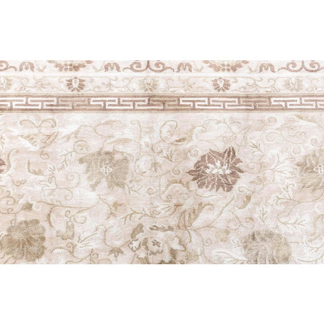 Textile Modern Traditional-Inspired Hand-Knotted Silk Rug by Doris Leslie Blau For Sale - Image 7 of 8