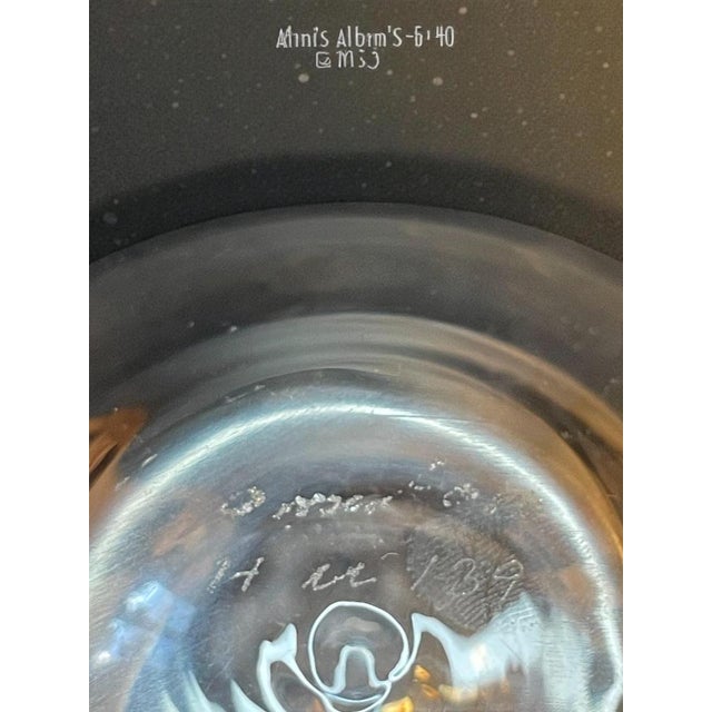 Vintage Swedish Handblown Glass Decanter by Edward Hald for Orrefors, 1935 For Sale - Image 8 of 9