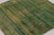 Rug & Kilim’s Modern Textural Square Rug, Warm Tone-on-Tone Green and Gold For Sale In New York - Image 6 of 9