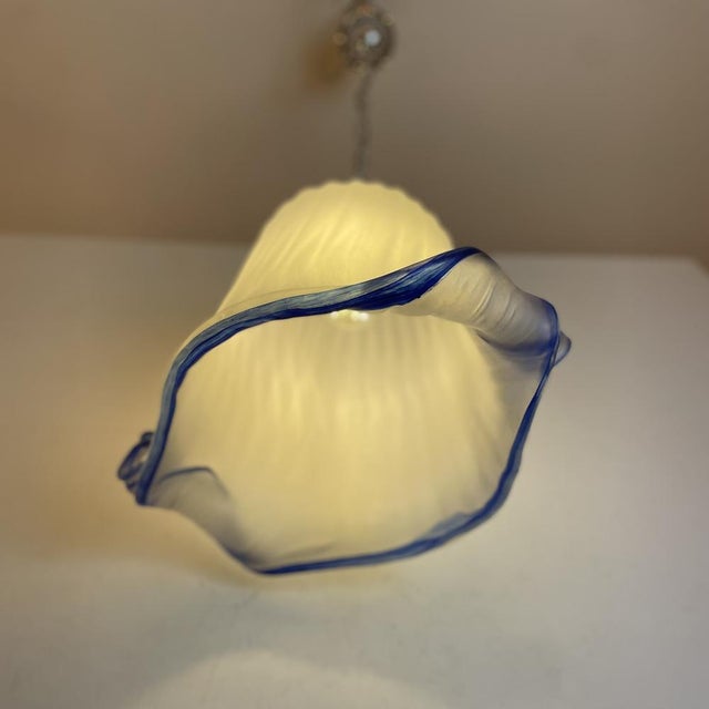 Blue Vintage Murano Pendant Lamp from Made Murano Glass, 1990s For Sale - Image 8 of 13