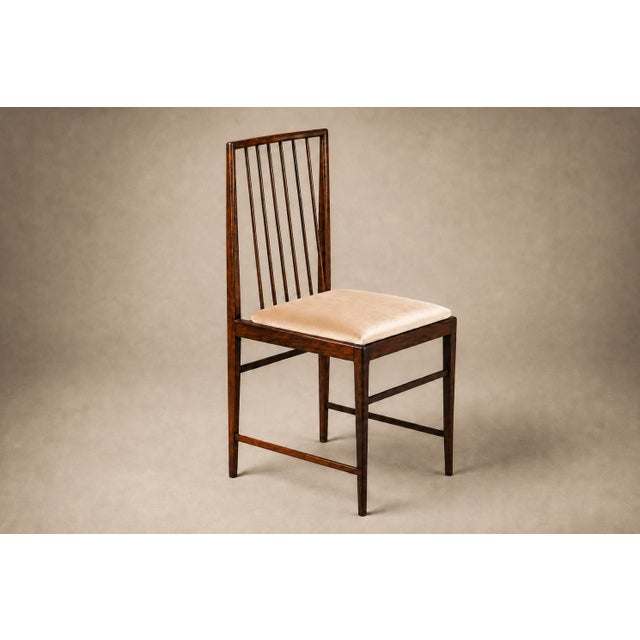 Celina Moveis Brazilian Modern Set of Eight Dining Chairs in Rosewood and Mohair by Celina, Brazil, 1960s For Sale - Image 4 of 18