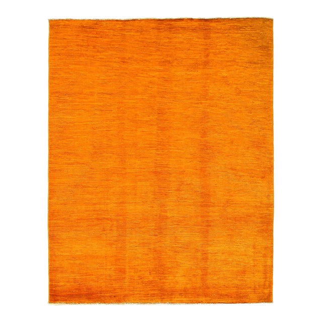 Pasargad DC Gold Color Fine Hand Knotted Overdyed Rug For Sale