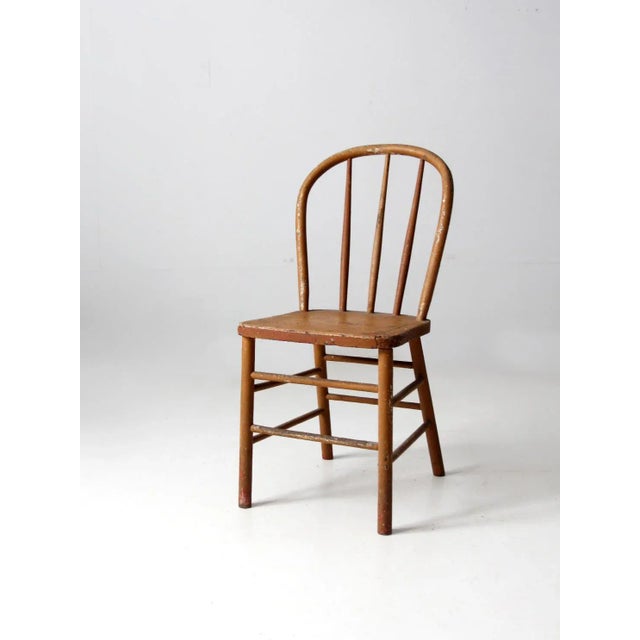 Antique Farmhouse Windsor Chair For Sale - Image 11 of 11