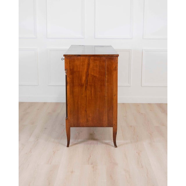 Wood Italian 18th Century Directoire Cherrywood Chest of Drawers For Sale - Image 7 of 7