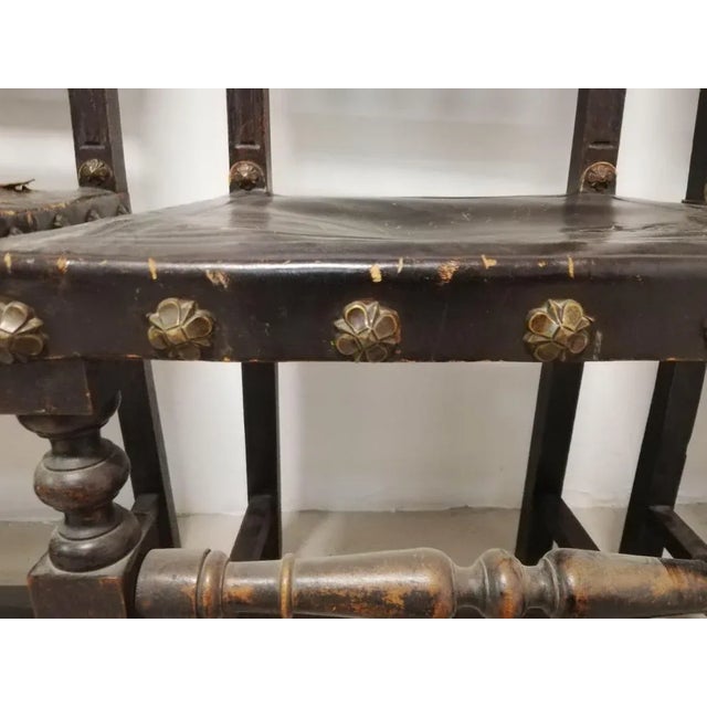 Black Louis XVIII Style Chairs, 19th Century, Set of 4 For Sale - Image 8 of 12