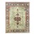 8' 10"x11' 1" Ivory Navy Traditional Floral Medallion Hand-Knotted Wool Rug For Sale