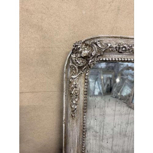 19th Century Large 19th Century Antique French Louis Philippe Painted Mirror For Sale - Image 5 of 8